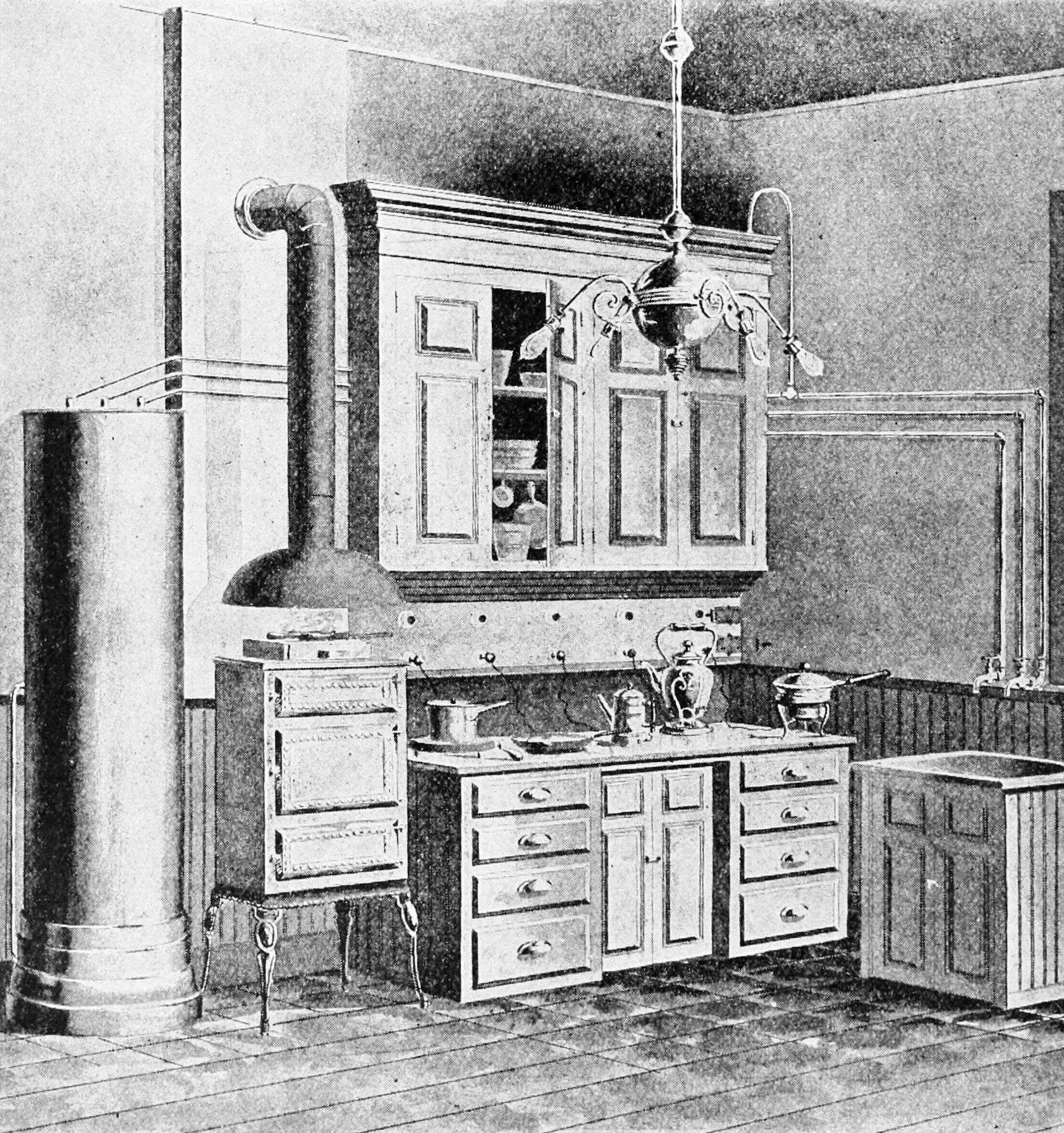 An electric kitchen at the World's Columbian Exposition, Chicago, Illinois, 1893