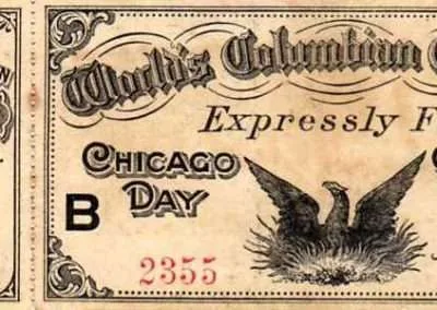 World's fair ticket Chicago 1893