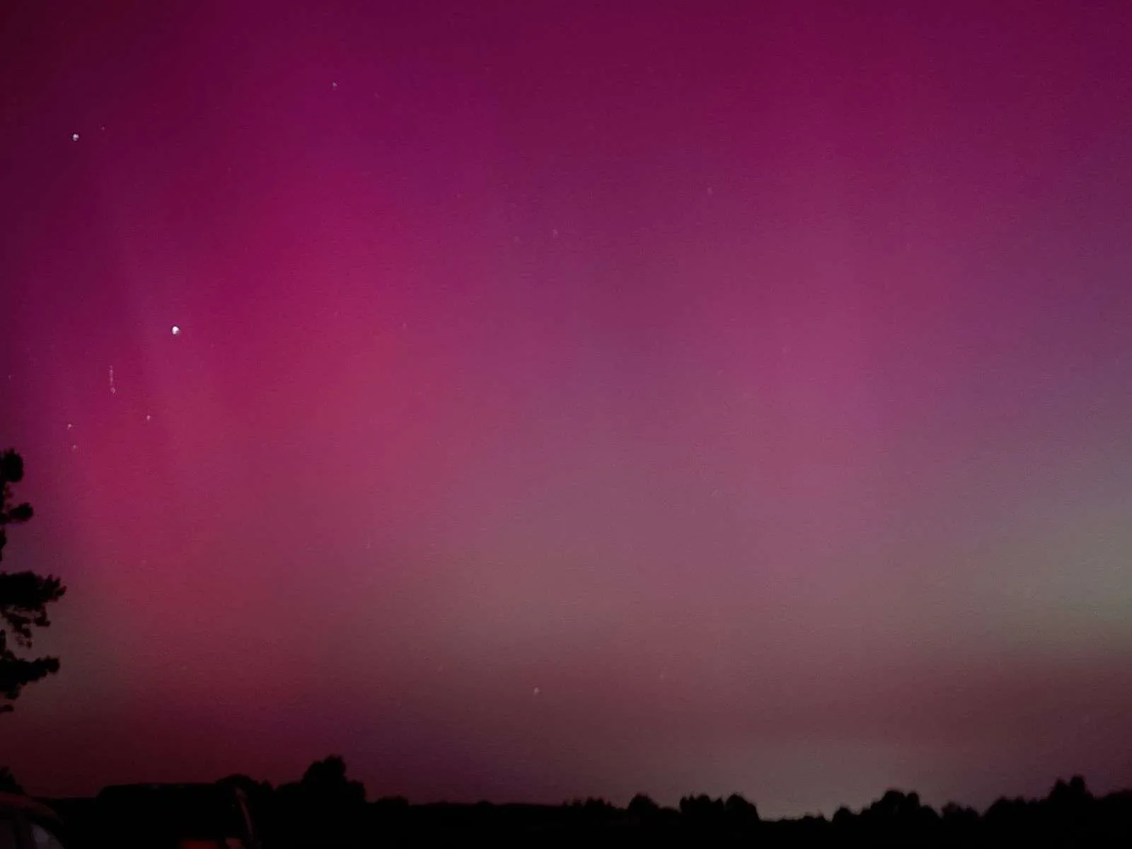 Northern lights visible in Lower Alabama