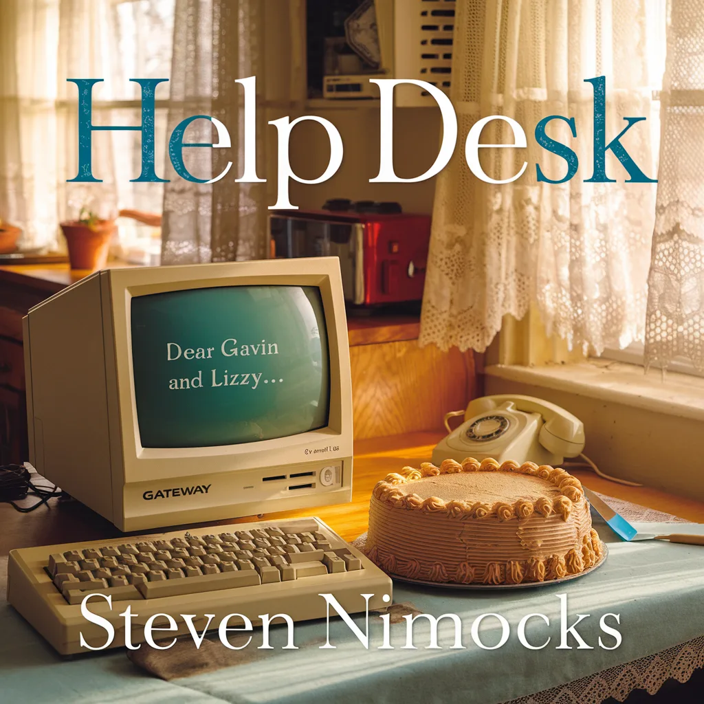 Help Desk Book cover for Help Desk, a heartwarming tech support story by Steven Nimocks.