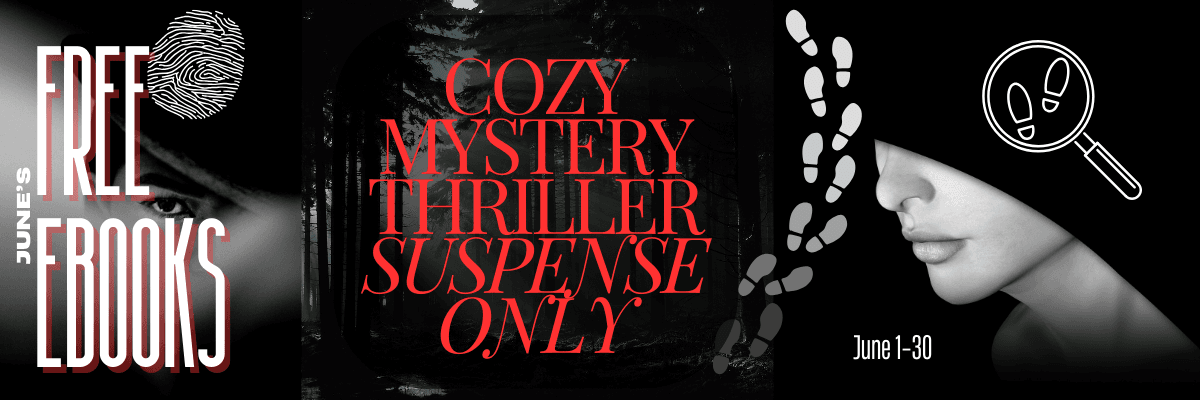 Free cozy mystery and thriller books June 2025 BookFunnel promo