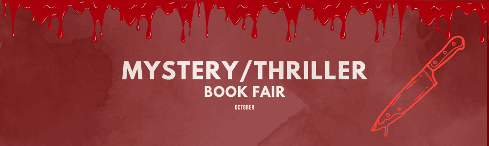 SALES-Mystery_Thriller_Suspense (Oct) Promotional banner for a Mystery, Thriller, and Suspense book sale in October.