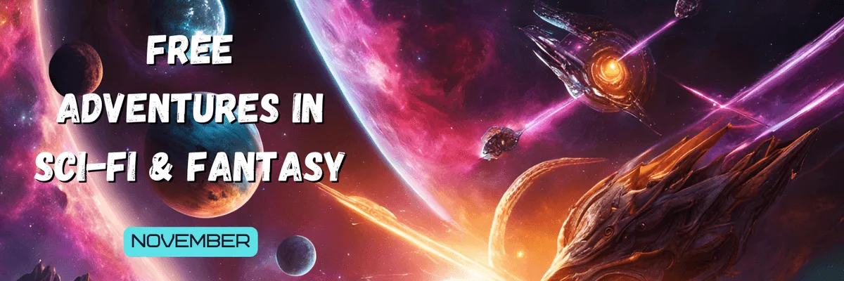 Download free science fiction and fantasy adventure books in this November free book promo.