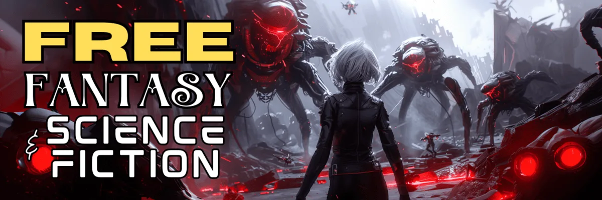 Graphic banner for the 'Free Fantasy & Science Fiction for November 2025' free book promo, featuring 72 free ebooks for SFF readers.