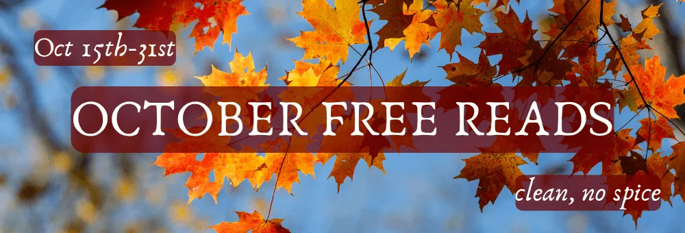 Banner for the 'November FREE & WHOLESOME Reads' book giveaway, offering free ebooks and sample chapters of clean romance and women's fiction.
