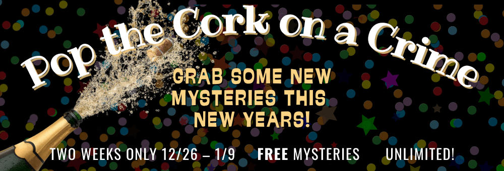 Pop the Cork on a Crime Mystery Book Giveaway banner