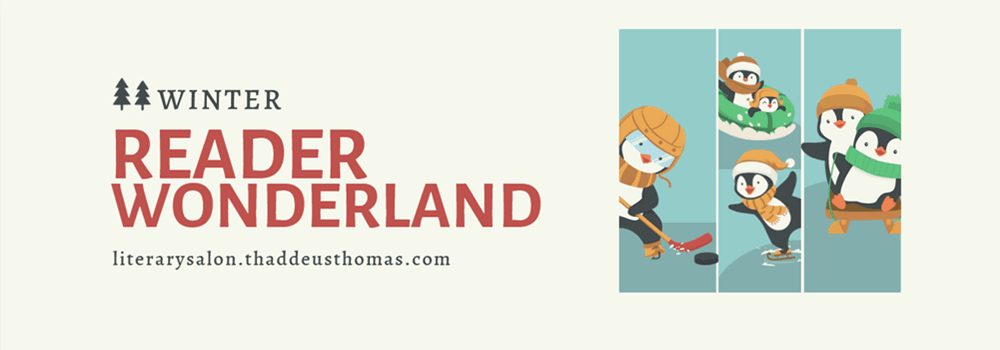 Reader Wonderland promo banner with winter‑themed illustrations and playful penguin characters